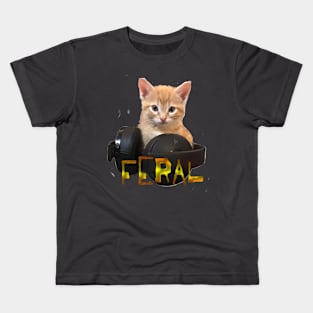 Gamer Kitten Feral Kids T-Shirt